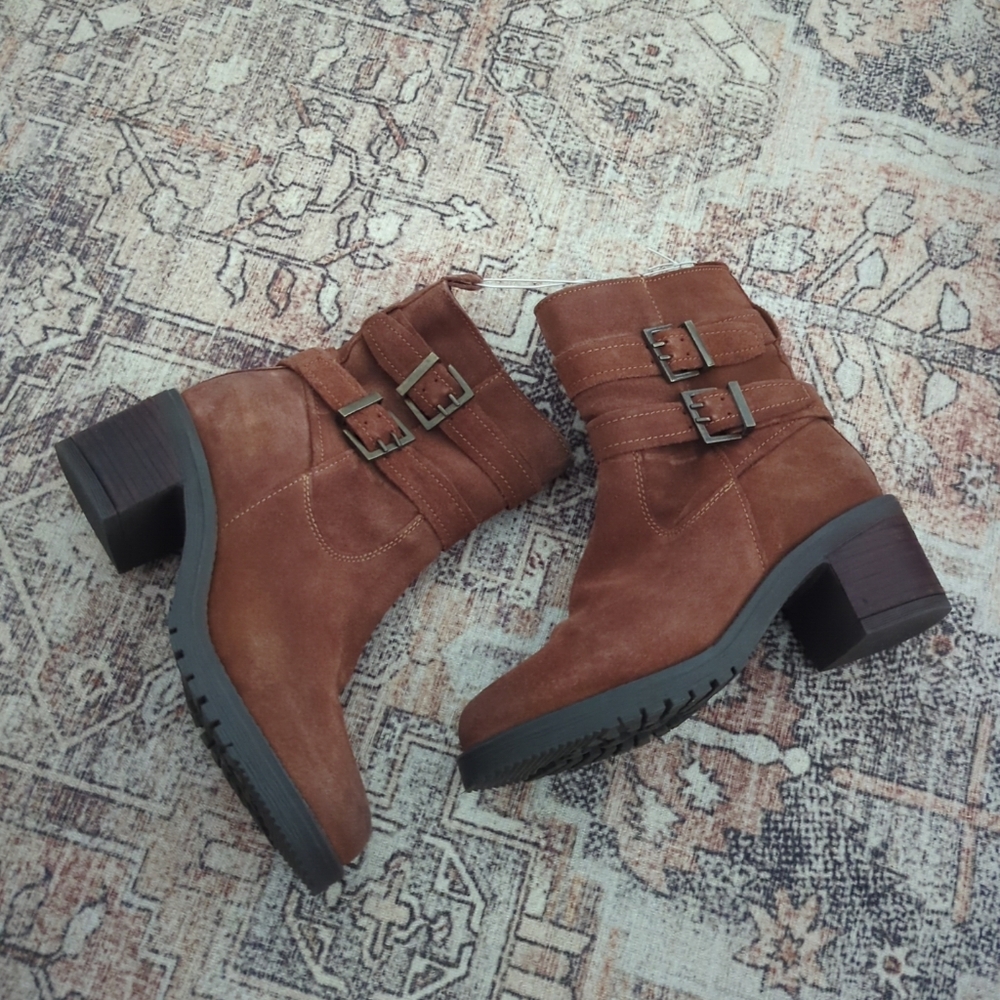Vintage Foundry Co Women's Charmaine Ankle Boots, Camel Brown, Size 8(VFL191)